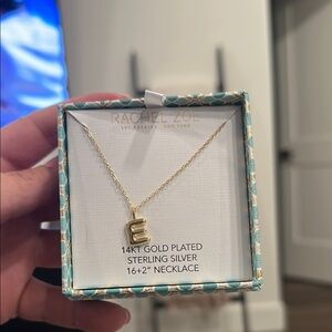 Rachel Zoe Gold Plated Initial Necklace